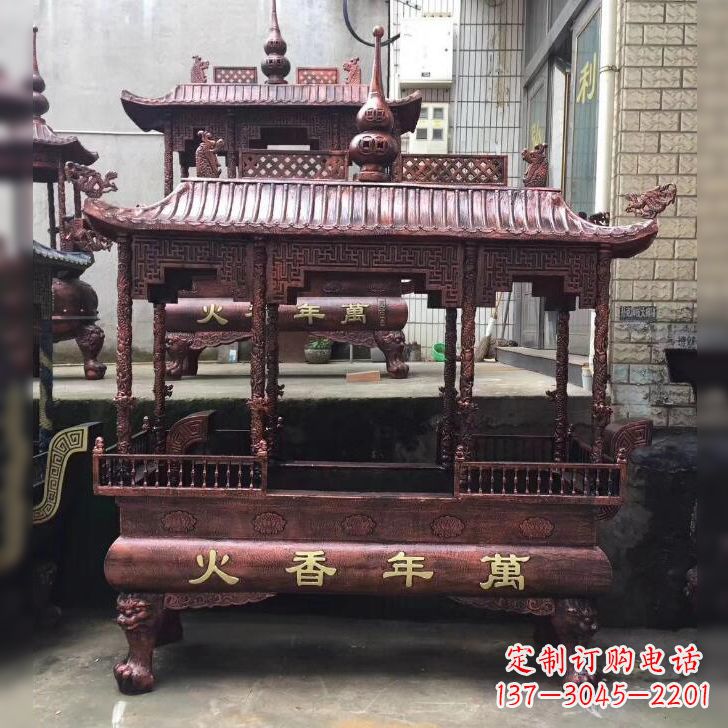 周口寺庙香火香炉雕塑