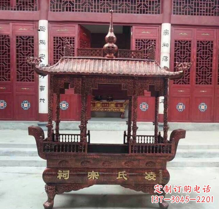 周口寺庙香炉铜雕