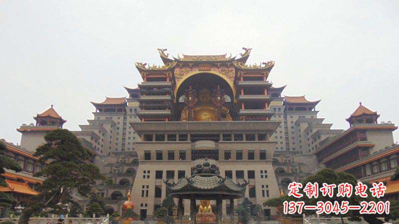 周口寺庙圆香炉铜雕