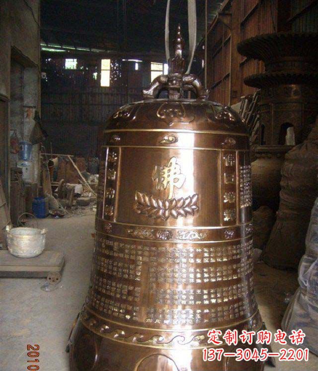周口寺庙铸铜钟铜雕
