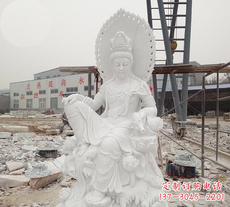 周口寺庙自在观音雕像