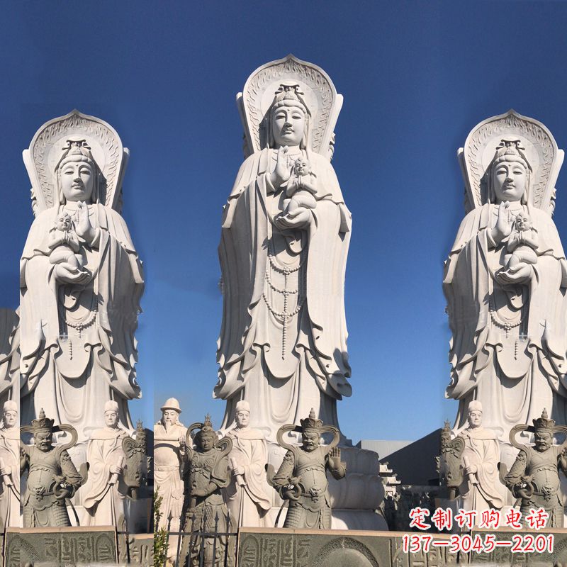 周口送子观音大型石雕塑