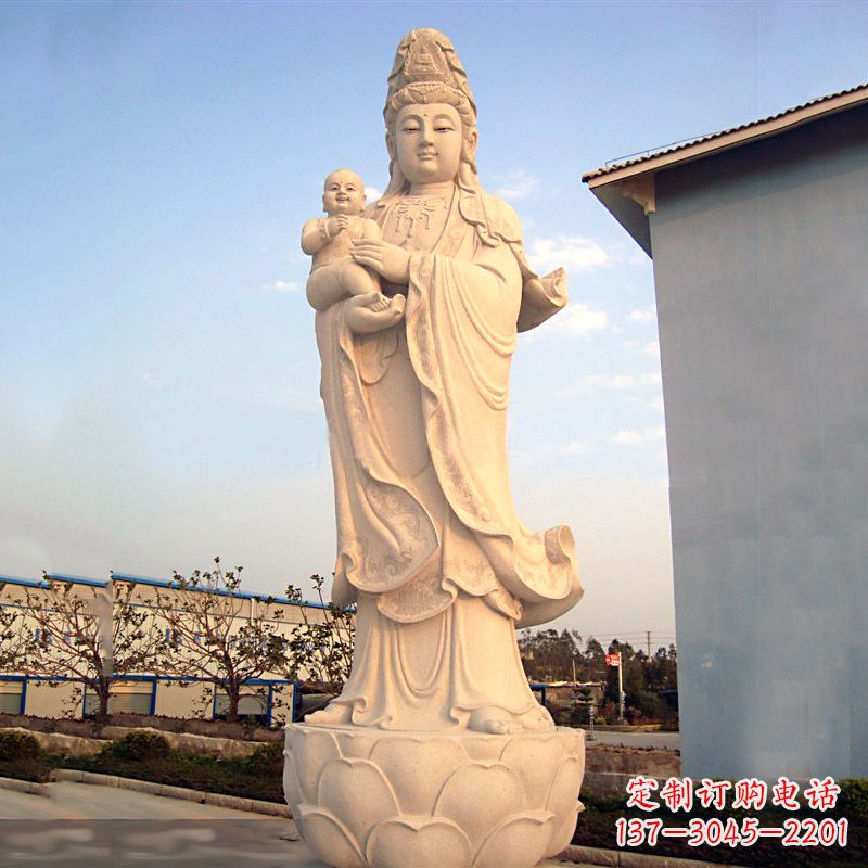 周口送子观音石雕