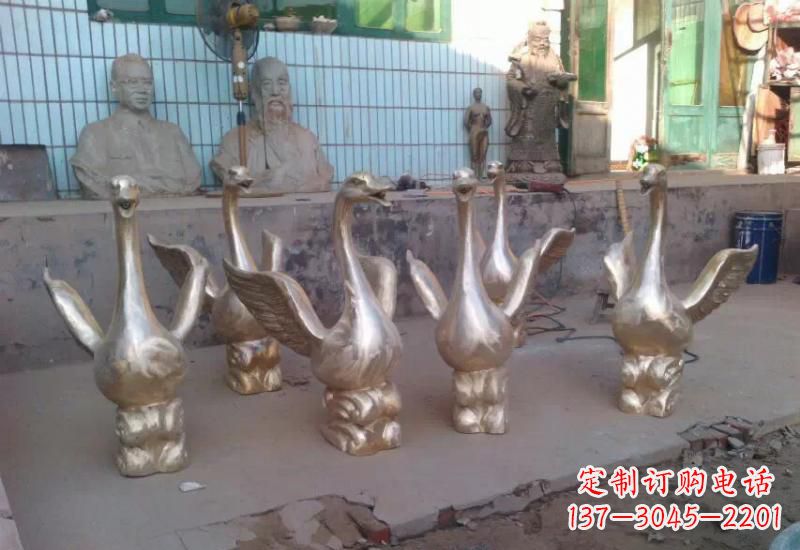 周口天鹅喷泉雕塑