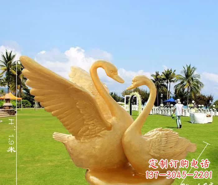 周口天鹅铜雕