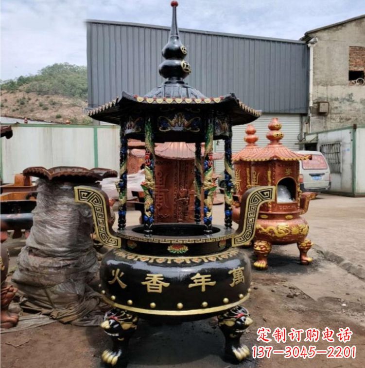 周口铁香炉铜雕