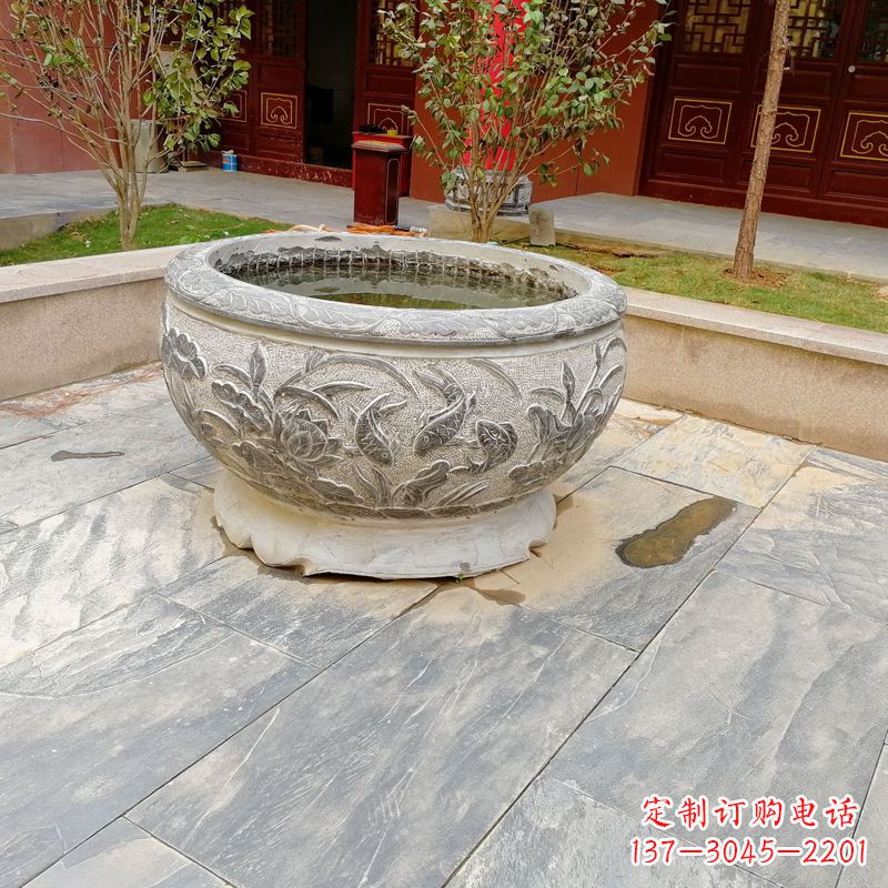 周口庭院水缸石雕