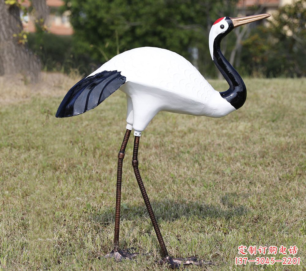 周口庭院仙鹤雕塑