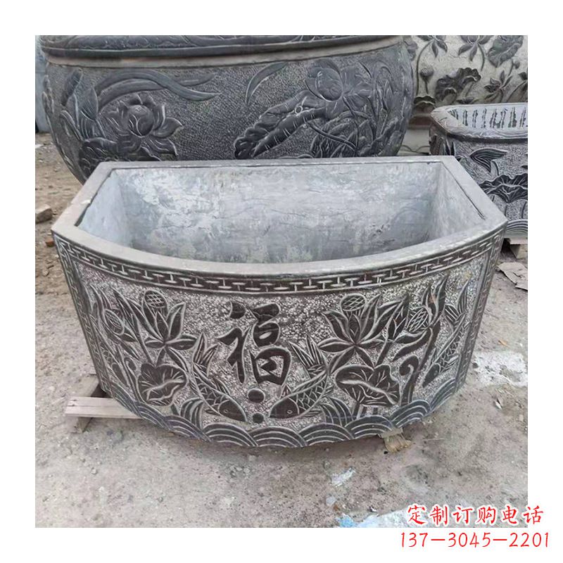 周口庭院养鱼石槽