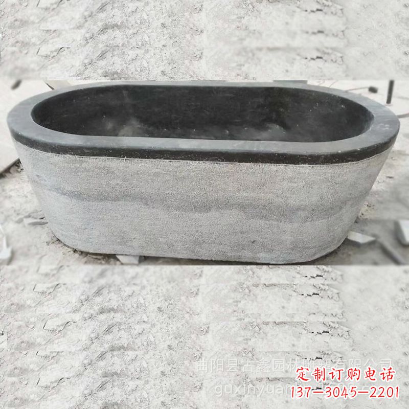 周口庭院养鱼石雕水槽