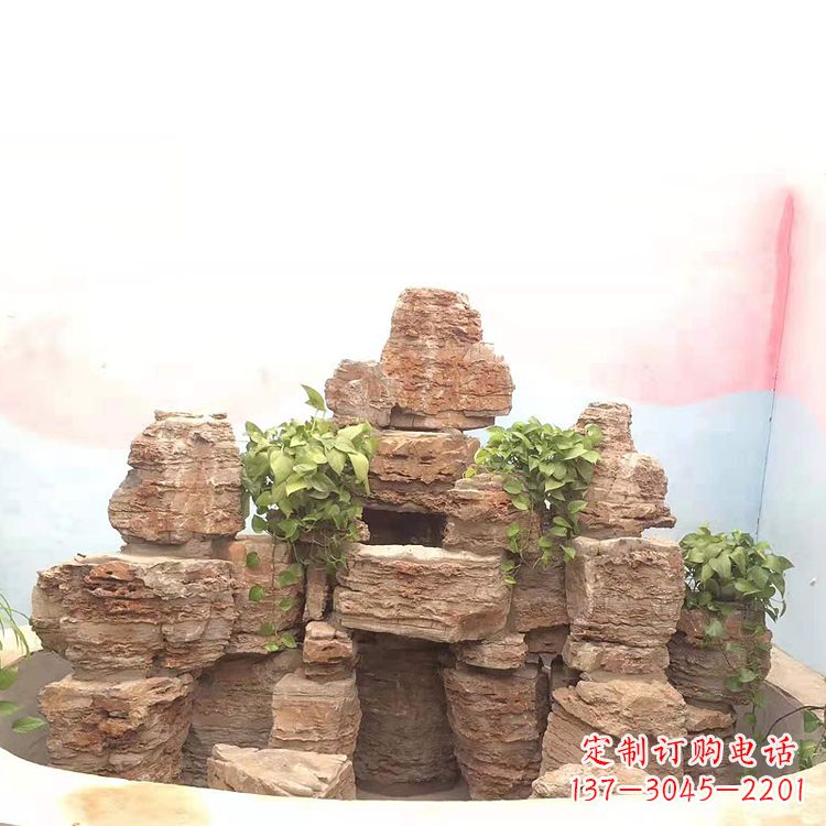 周口庭院园林假山鱼池