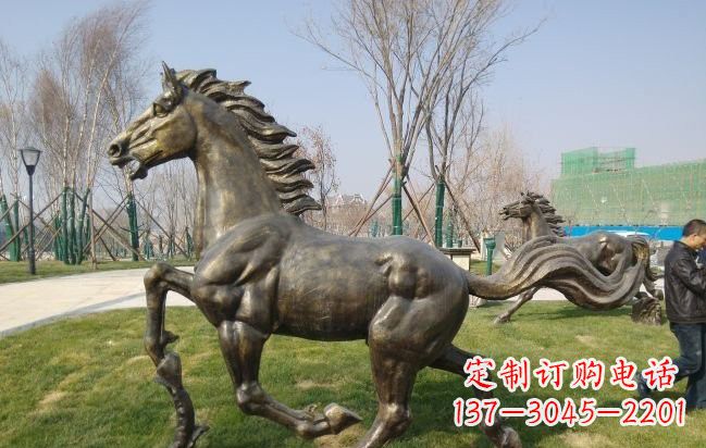 周口铜雕奔马