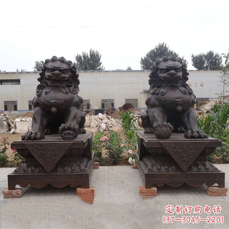 周口铜雕北京狮子