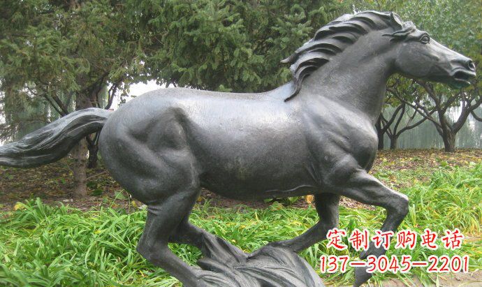 周口铜雕奔马公园动物雕塑