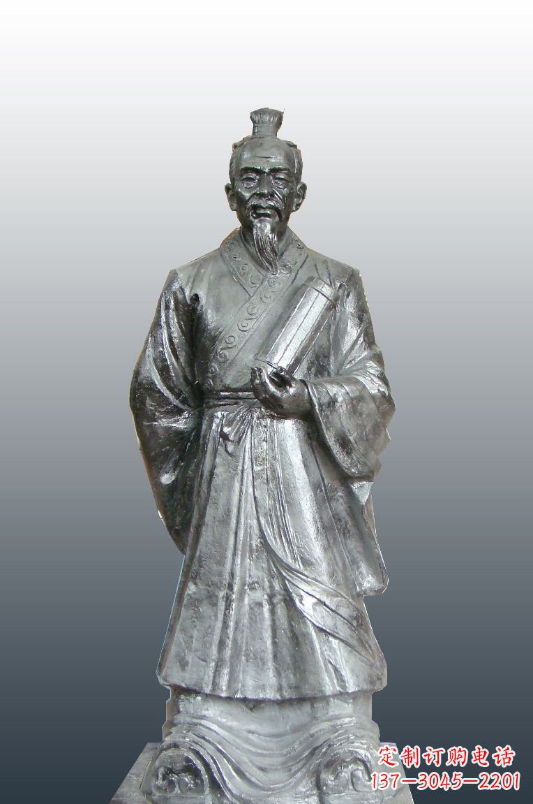 周口铜雕扁鹊古代名医雕塑