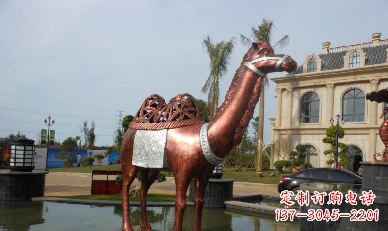 周口铜雕抽象骆驼
