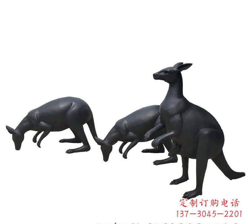 周口铜雕袋鼠雕塑