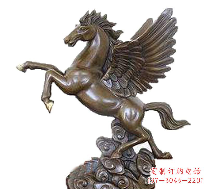 周口铜雕飞黄腾达飞马