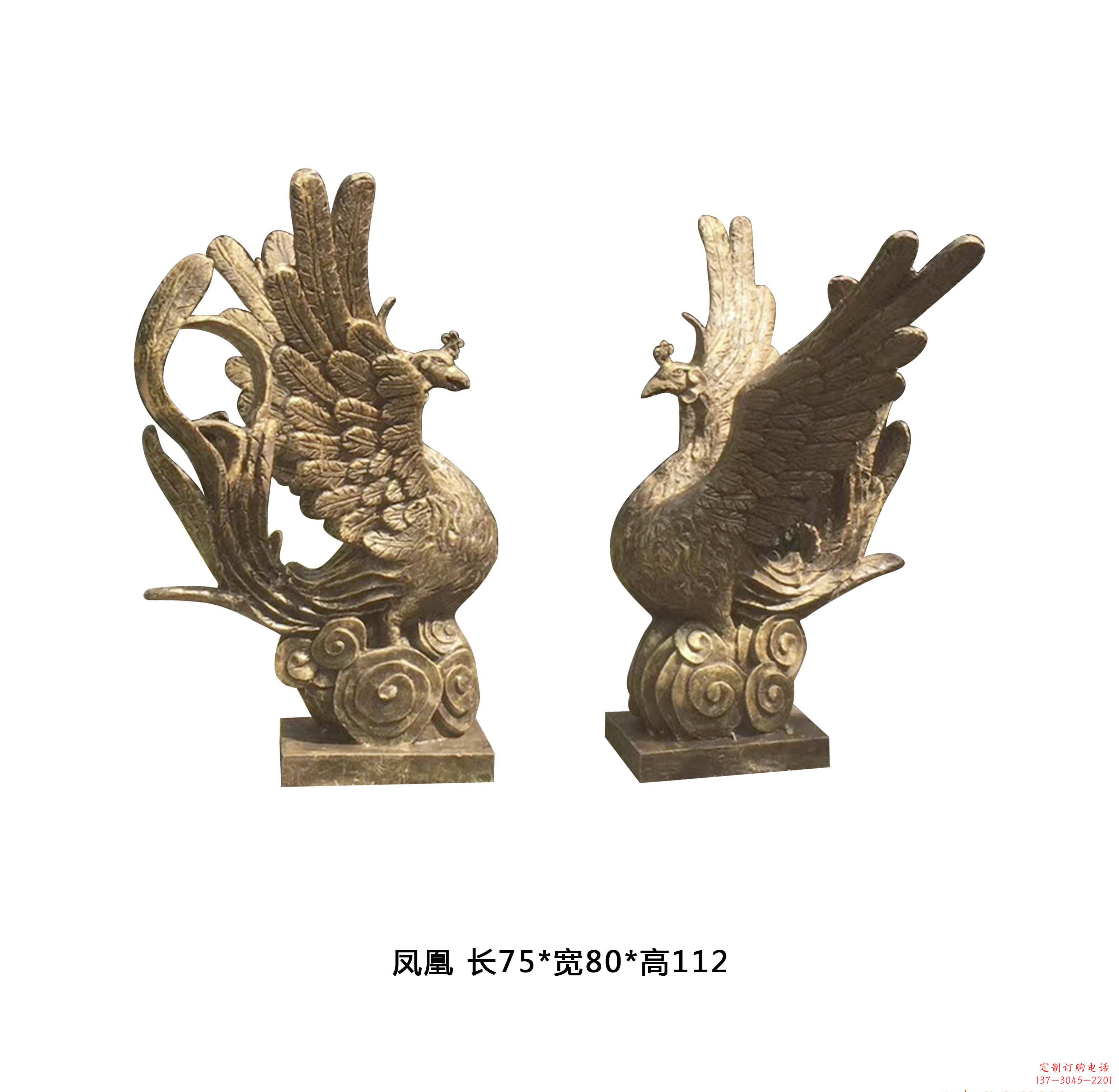 周口铜雕凤凰雕塑