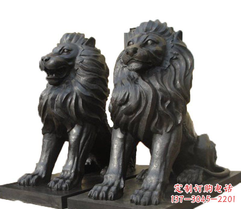 周口铜雕古代神兽狮子雕塑