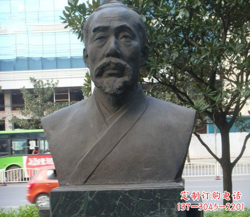 周口铜雕管仲名人雕塑肖像