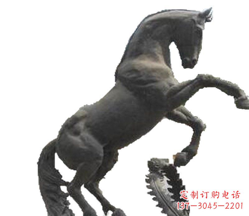 周口铜雕广场街道景观摆件动物马雕塑