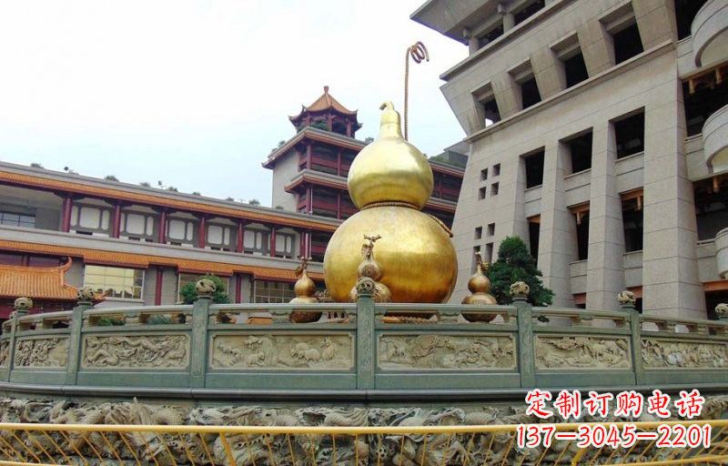 周口铜雕葫芦公园景观雕塑