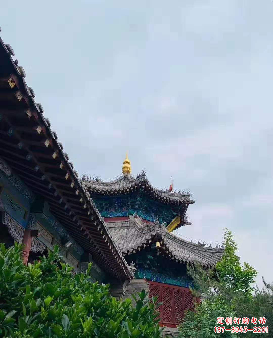 周口铜雕葫芦塔顶寺庙摆件