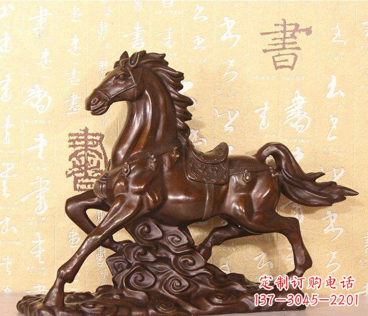 周口铜雕户外园林动物马雕塑