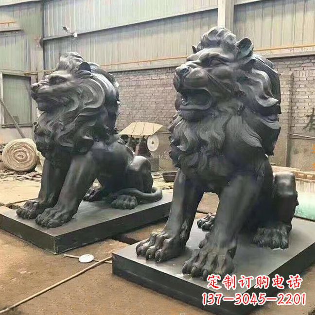周口铜雕汇丰狮子