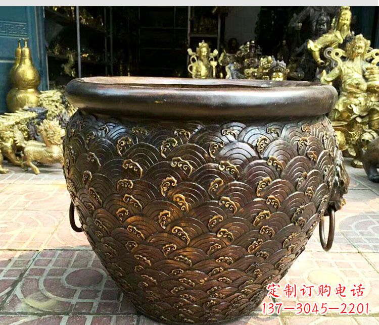 周口铜雕景观花盆