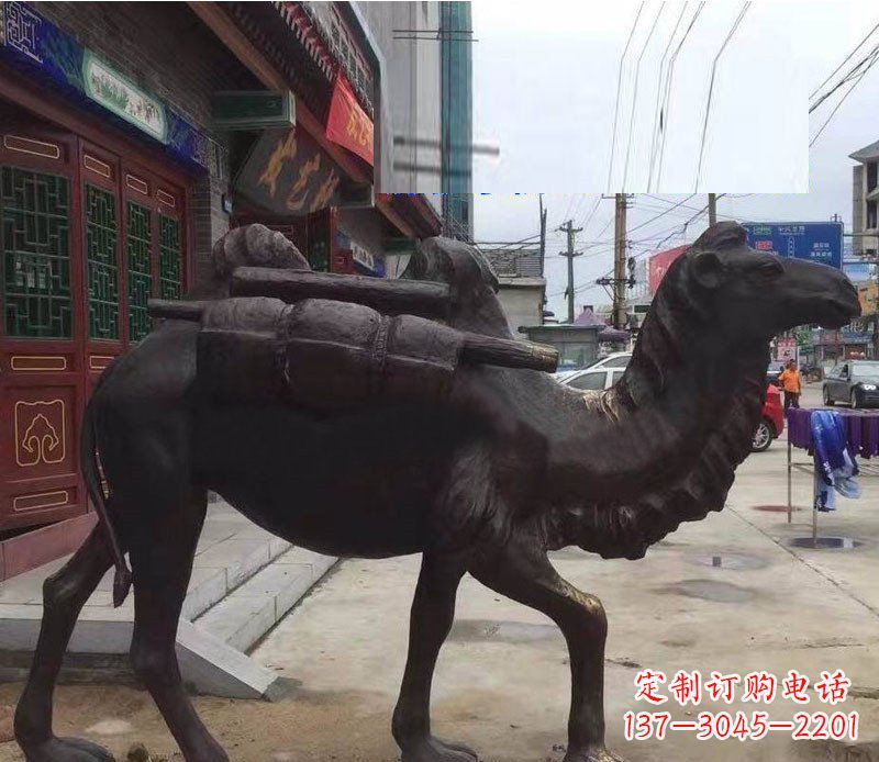 周口铜雕骆驼公园动物雕塑
