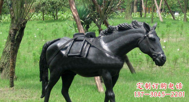周口铜雕马公园动物雕塑 (2)