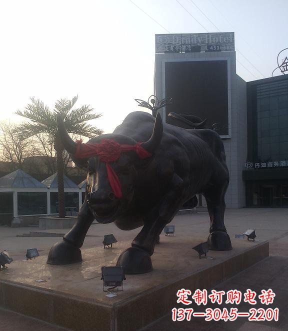 周口铜雕牛公园动物雕塑