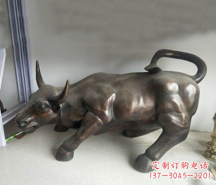 周口铜雕牛广场动物景观摆件