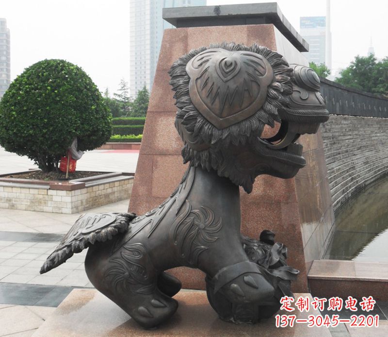 周口铜雕狮子