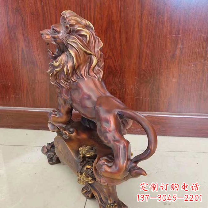 周口铜雕狮子动物雕塑摆件