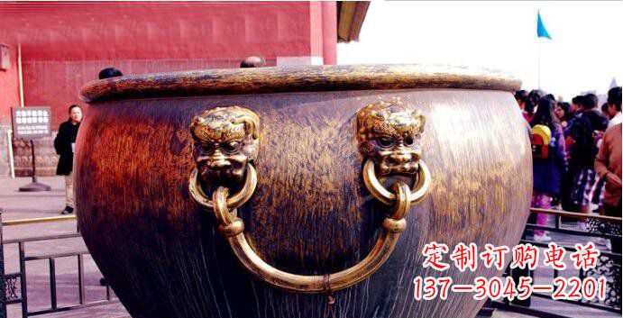 周口铜雕水缸寺庙景观雕塑