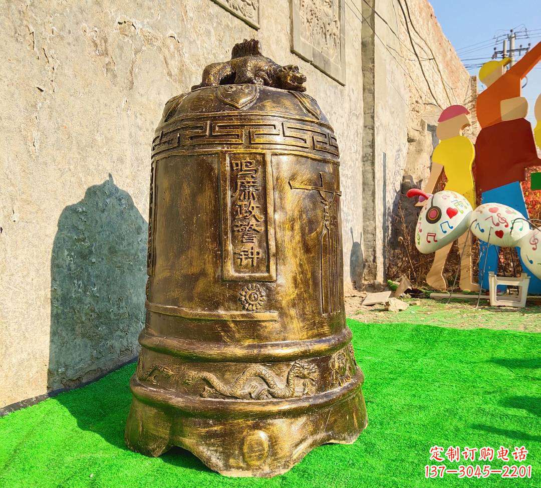 周口铜雕寺庙警钟雕塑摆件