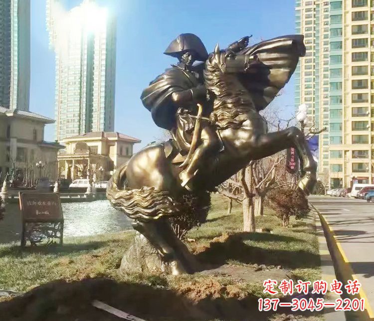 周口铜雕西方骑马雕塑人物