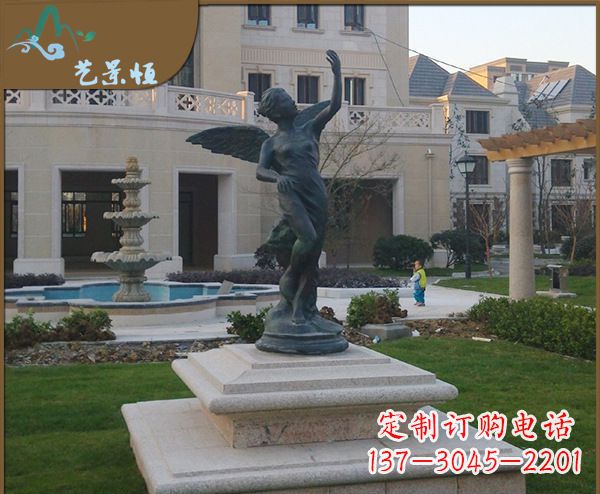 周口铜雕西方天使人物雕塑1