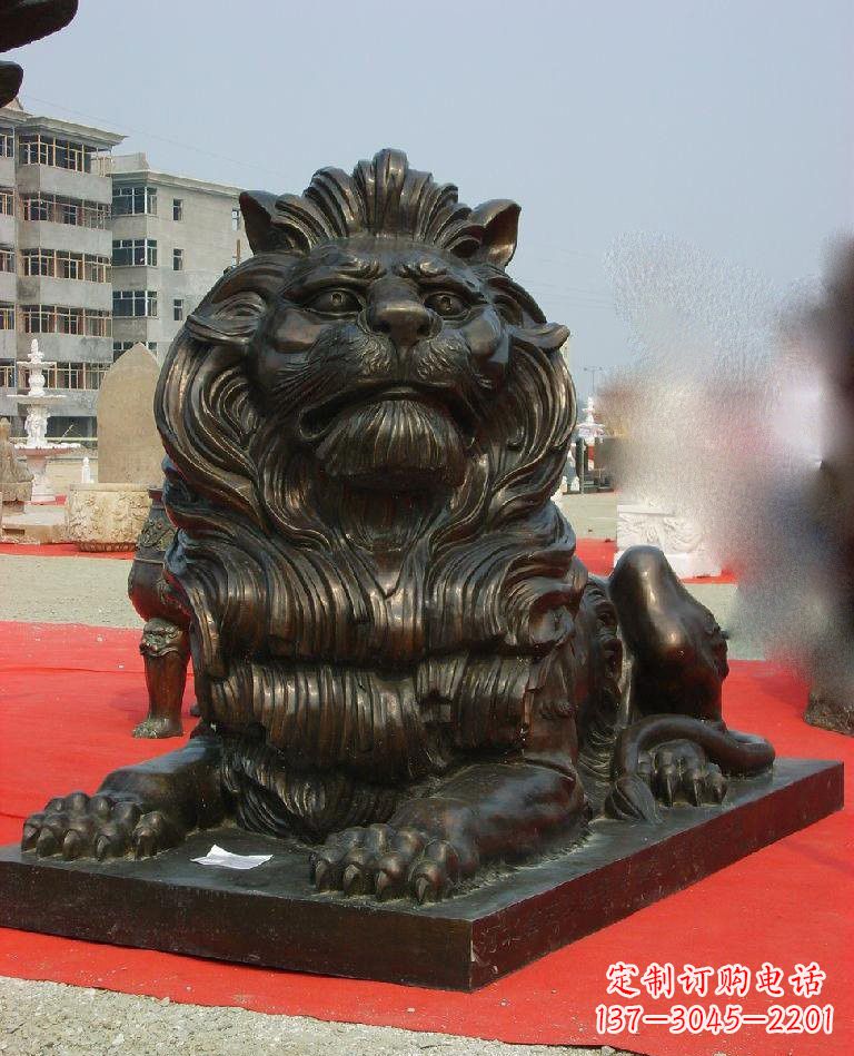 周口铜雕西洋狮子222