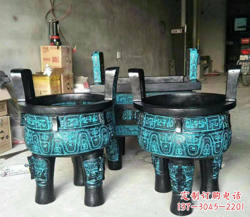 周口铜雕香炉寺庙香炉雕塑