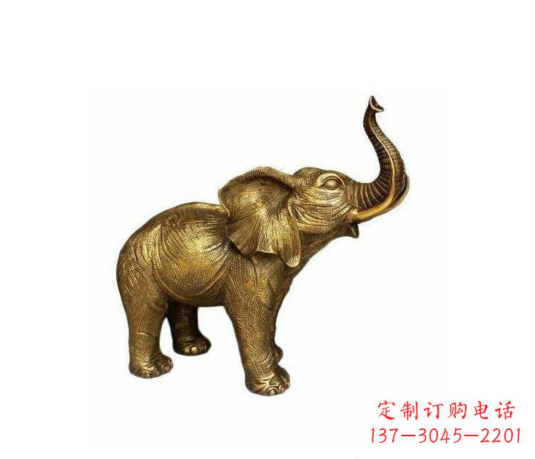 周口铜雕园林动物小象雕塑