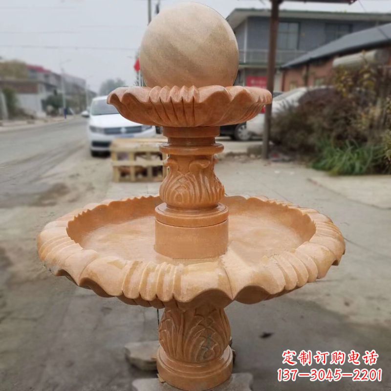 周口晚霞红风水球