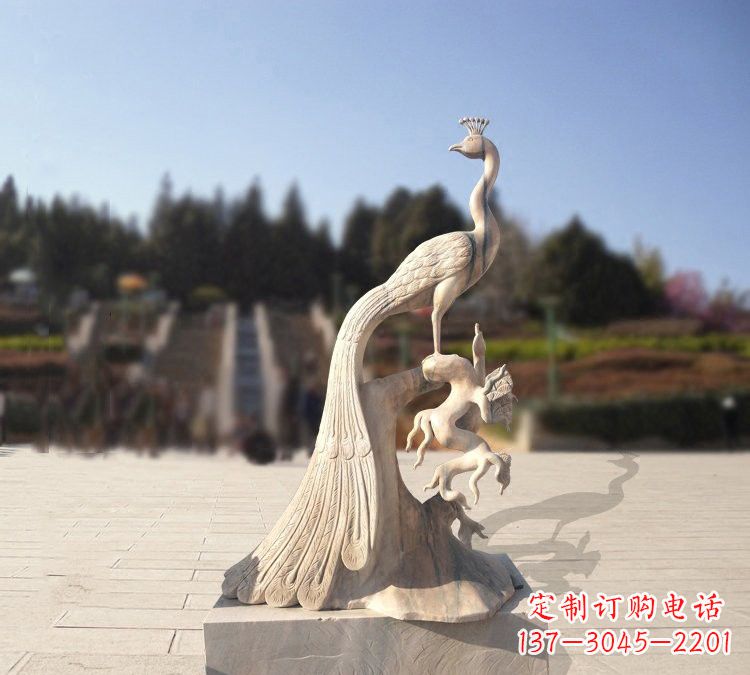 周口晚霞红孔雀石雕