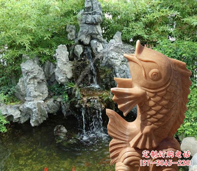 周口晚霞红鲤鱼喷泉