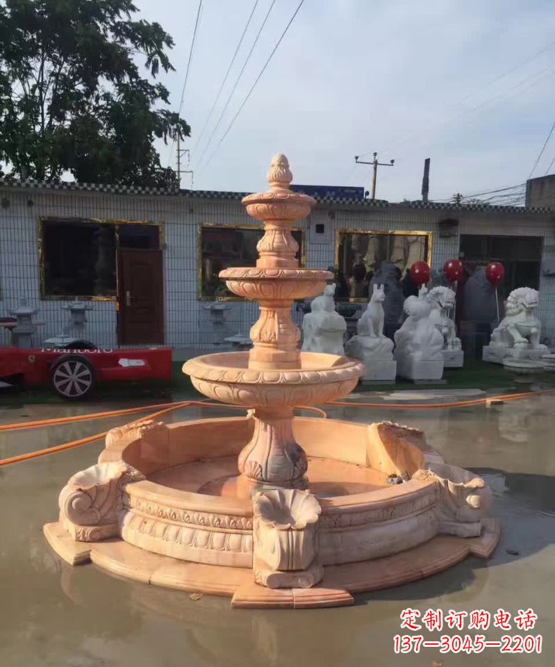 周口晚霞红欧式流水喷泉