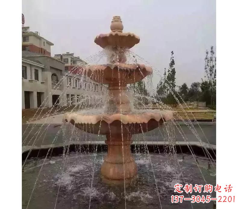 周口晚霞红喷泉雕塑