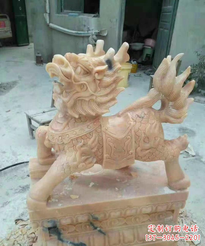 周口晚霞红麒麟雕塑112